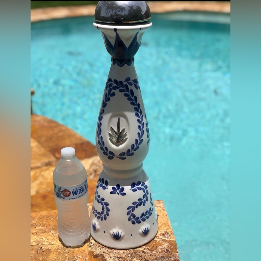1.75 Magnum Clase Azul Empty Tequila Bottle Ceramic Liquor Alcohol